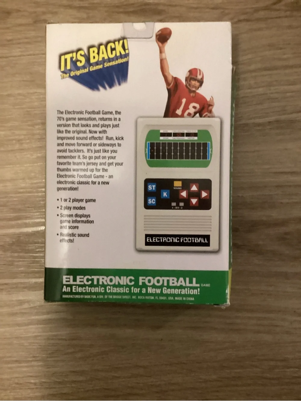 2002 Mattel Electronic Football Handheld Game Brand New Sealed w/Box Damage.